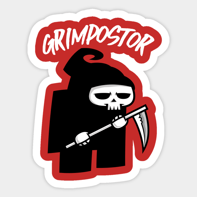 Grimpostor Sticker by krisren28